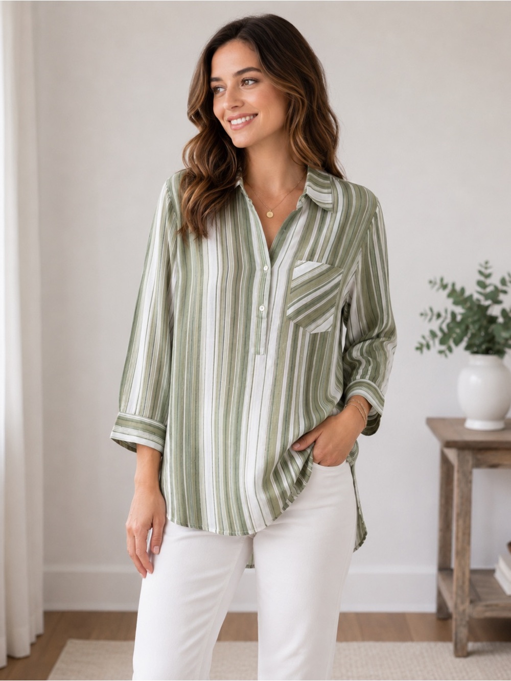 Nanette lepore striped tunic Small